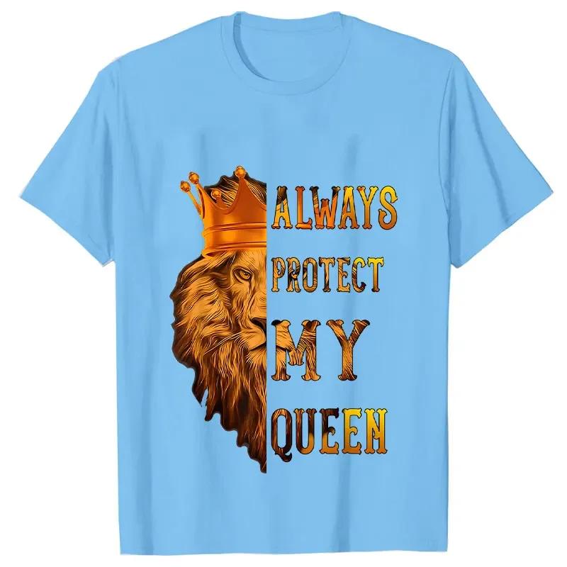 Lví král a královna párové tričko Láska Top Móda Krátký rukáv Pár Oblečení Korejské Oversized Tričko Láska Ženy Muži Top Trička