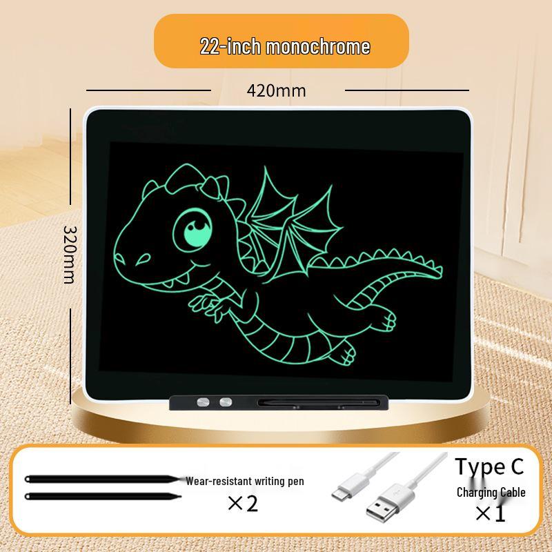Children's LCD Writing & Drawing Board - Erasable and Portable Blackboard