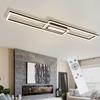NETTLIFE Geometric LED Ceiling Light 95 Cm Black Metal