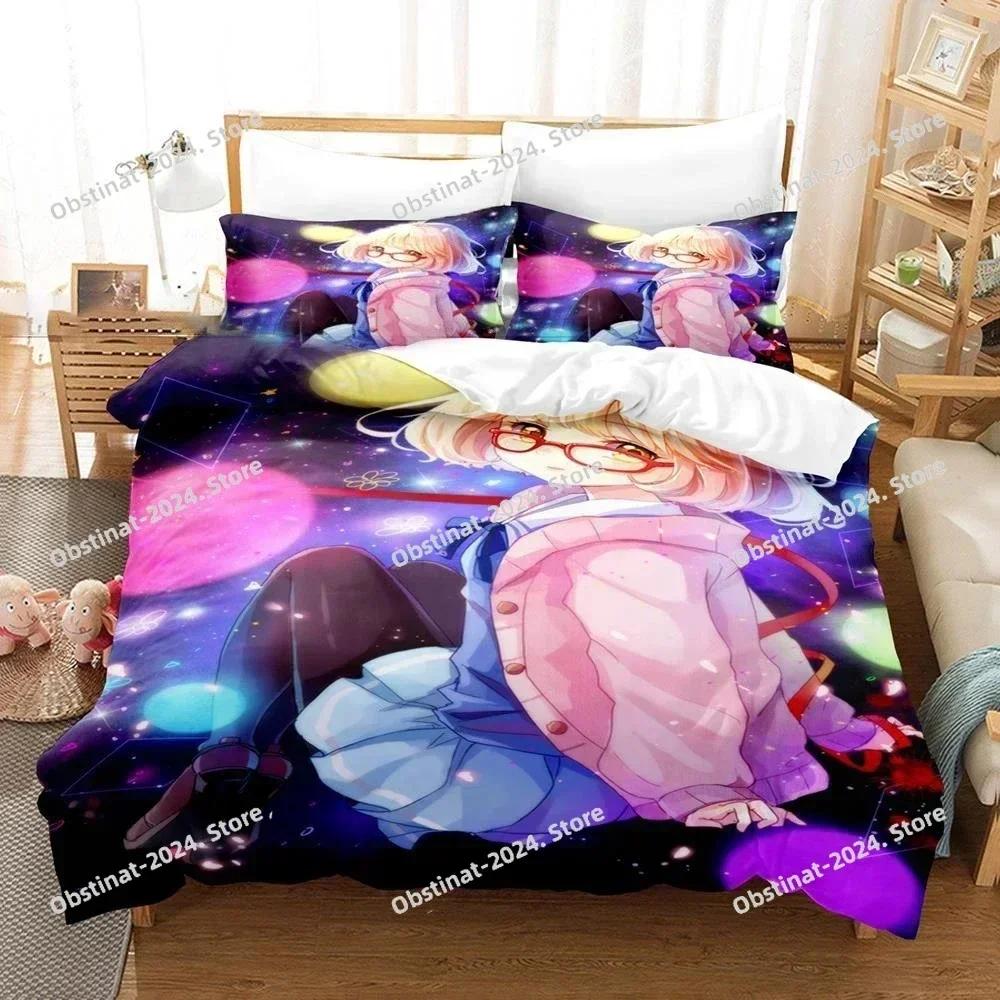 3D Beyond the Boundary Bedding Set Printed single Comforter Quilt Bed Cover Duvet Cover Pillow Case 3 Pieces Set Kids Adult Size