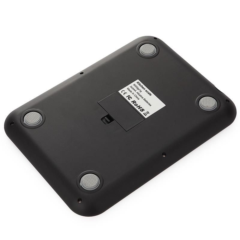 Rechargeable Stainless Steel Kitchen Scale, 5kg/10kg Capacity, Electronic Baking & Food Platform Scale