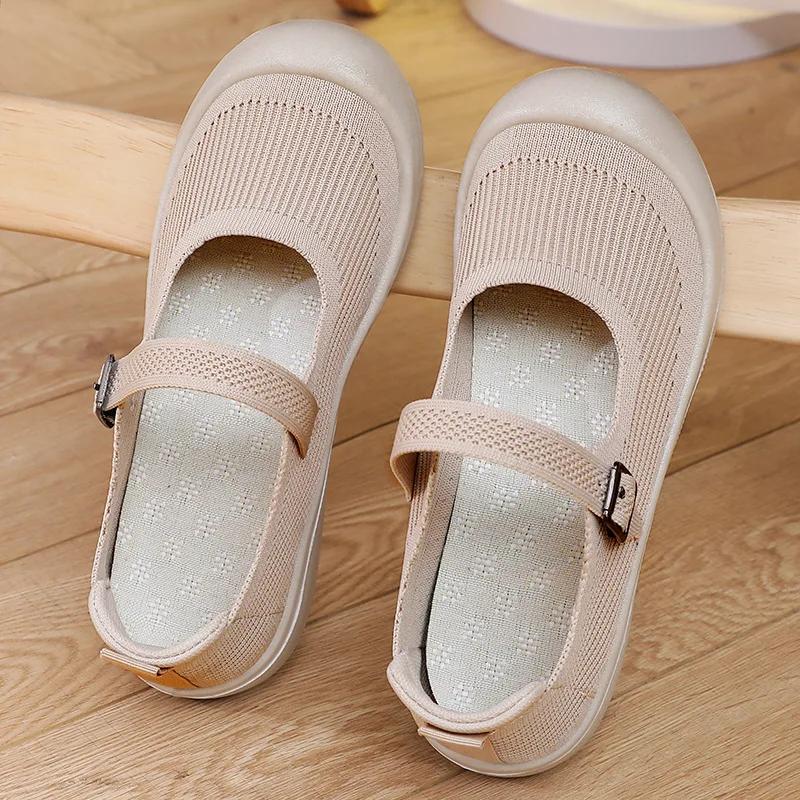 Fashion 2025 Women's Summer Breathable Buckle Casual Shoes Hollow Out Soft Sole Comfortable Lightweight Non-Slip Sandals Womens Shoes