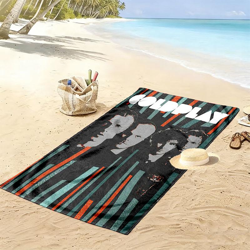Coldplay Beach Towel, Large Soft Quick Dry Towel for Beach Camping Swimming