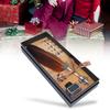 Vintage Feather Fountain Writing Pen Calligraphy Ink Quill Dip Pen with Gift Box(Orange)