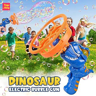 Pistolet à Bulles Électrique Dinosaure Tuba Souffleur Automatique Grande Machine à Bulles à Savon Portative Jouets pour Enfants Fête d'Anniversaire Extérieur Mariage