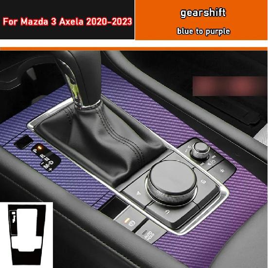 Auto Innenaufkleber Schaltgetriebe Schutzfolie Für Mazda 3 Axela - Auto Fenster Panel Aufkleber Karbonfaser Schwarz