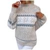 Women's Knitwear Christmas Snowflakes Half Turtleneck Christmas Sweater