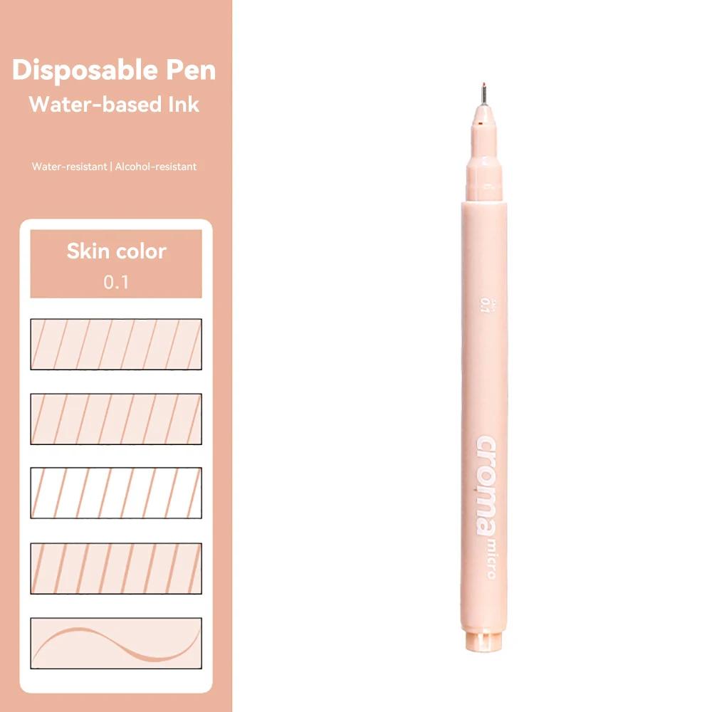 Micron Liner Fineliner Pen 0.05 0.03 0.1 0.5 Brush Tip Black Brown Fineliner Sketching Manga Drawing Pen Color Sketch Stationery