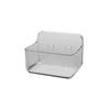 Clear Plastic Wall Mounted Organizers Sturdy Wall Mounted Bathroom Storage Shelf Hangable Draining Organization Rack