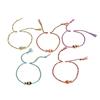 Adjustable Braided Fish Charm Bracelet With Alloy Oil Drop Pendant For Women Lightweight Stylish Jewelry Gift