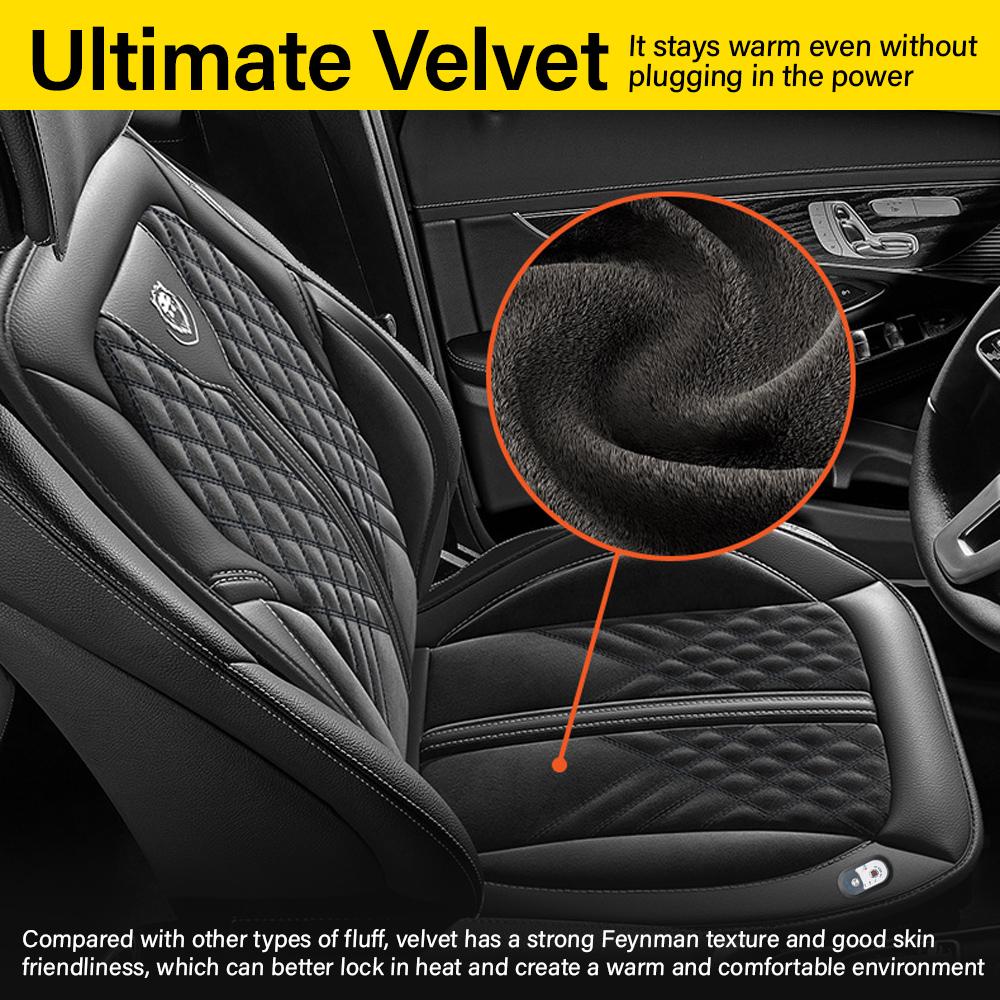 Winter Beheiztes Sitzkissen für Auto 12/24V Universal Autositzwärmer Kissen Infrarot-Therapie Heizung Winter Auto Heizmatte Neu