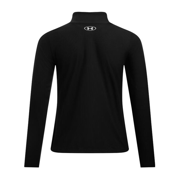 Under Armour Tech Track Series Comfortable Slim Fit Long Sleeve T-Shirt Women Tops Black 1389857-001