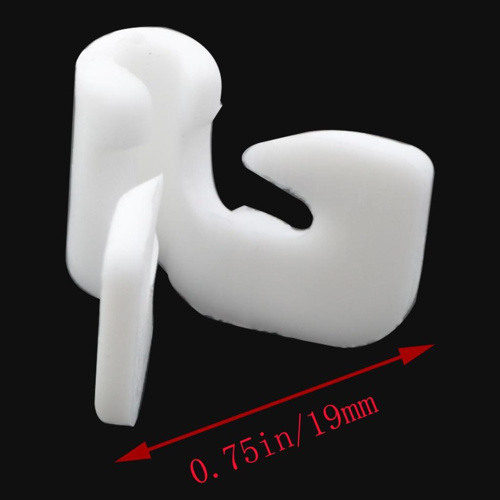 16pcs White Snap Door Snap Shoe Storage Center Panel Hook Shoe Cabinet Spare Parts