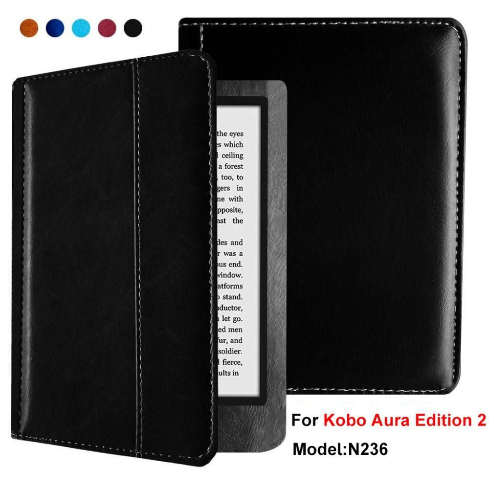 Shockproof N236 Folio Cover Anti-fall Protective Shell for Kobo Aura Edition 2