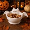 3D Printed Halloween Bat Shaped Storage Bowl Cute Luminous Halloween Snack Bowl Dark Style Gothic Desktop Candy Bowl