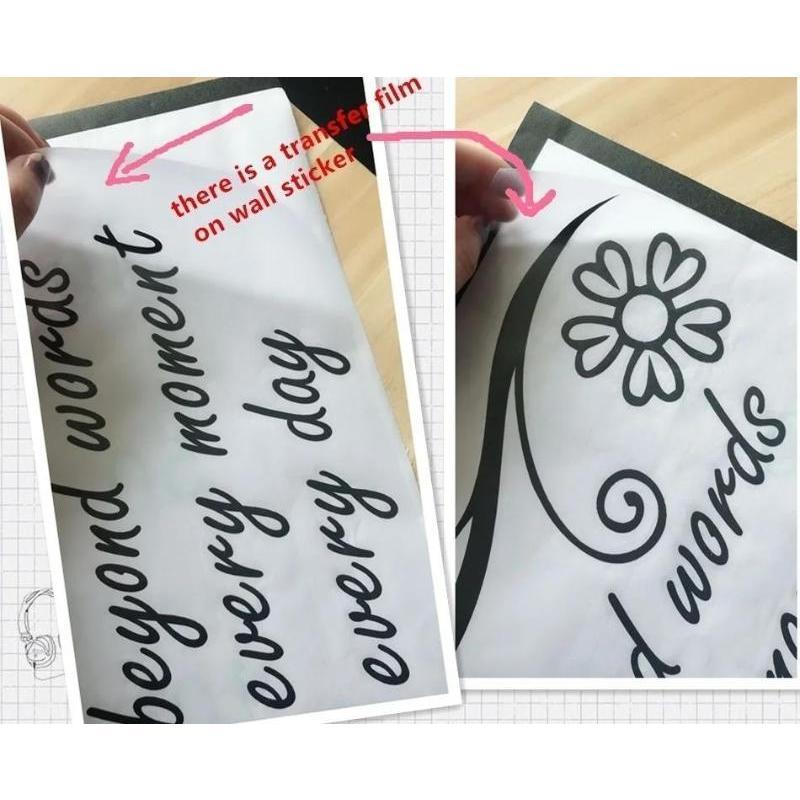 Live Laugh Love Wandaufkleber - Schönes Schmetterlingsblumen-Design Moderne Vinyl-Aufkleber Zitate für Heimdekoration Wohnzimmer