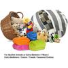 Children's Stuffed Animal Holding Bean Bag Chair Set For Finishing Children's Plush Toys Large Quality Canvas Toy Storage Bag