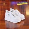 2026 spring and summer new casual shoes platform-soled fashion small single shoes wedge heel lace-up student shoes women's shoes