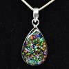 Natural Opal Pendant Doublet 28ct 925 Sterling Silver Pear Cut Jewelry Gemstone Jewelry Gift