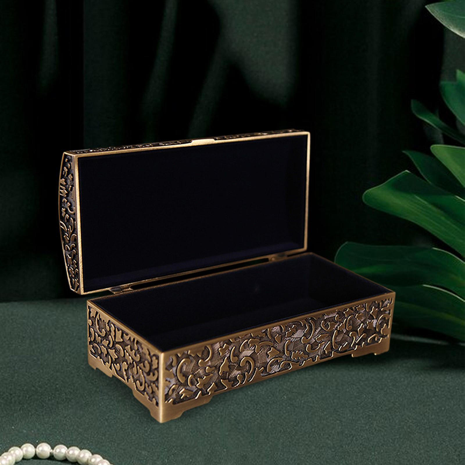 

Коробка для зберігання браслетів Контейнер для коштовностей Нержавіюча прикраса для робочого столу Скриня зі скарбами на пам’ять Small