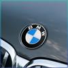1Pcs Car Emblem Badge Front Rear Trunk Logo Steering Wheel Wheel Hub Cap Sticker For BMW X1 X2 X3 X4 X5 1 2 3 4 5 6 Series F10 F30