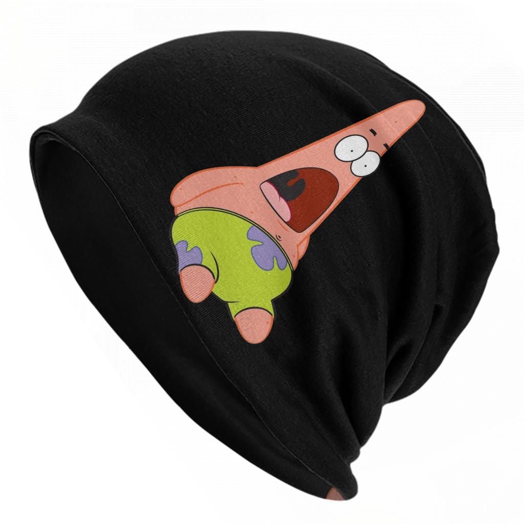 Spongebobed Cap Vintage Men Women Outdoor Skullies Beanies Hats Spring Warm Dual-use Bonnet Knitting Hats