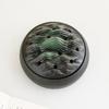 Sandalwood Ceramic Incense Burner with Lid, Fireproof for Household Use - Coarse Pottery Ornament for Indoor Incense Burning.