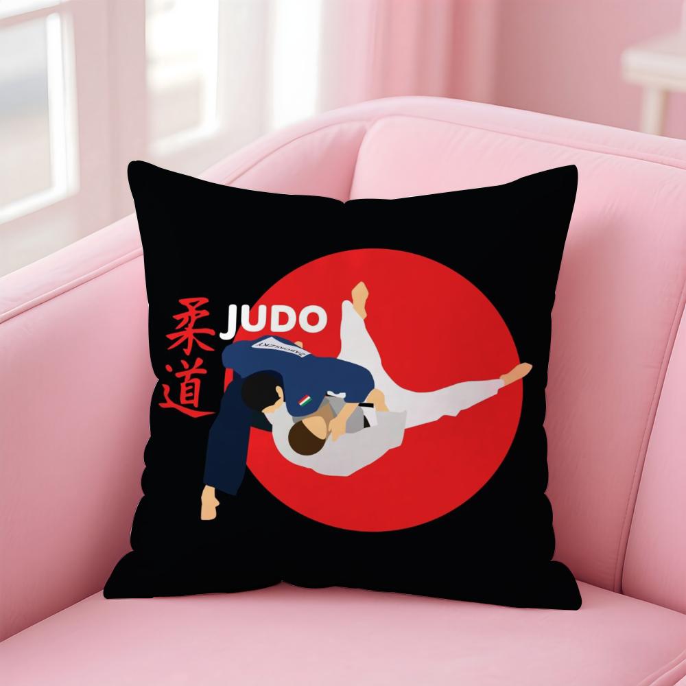 Sportovní Judistické Bojové Umění Povlak na Polštář Domů & Auto Víceúčelový Povlak na Polštář - Oboustranný, Měkký & Odolný pro Každodenní Použití