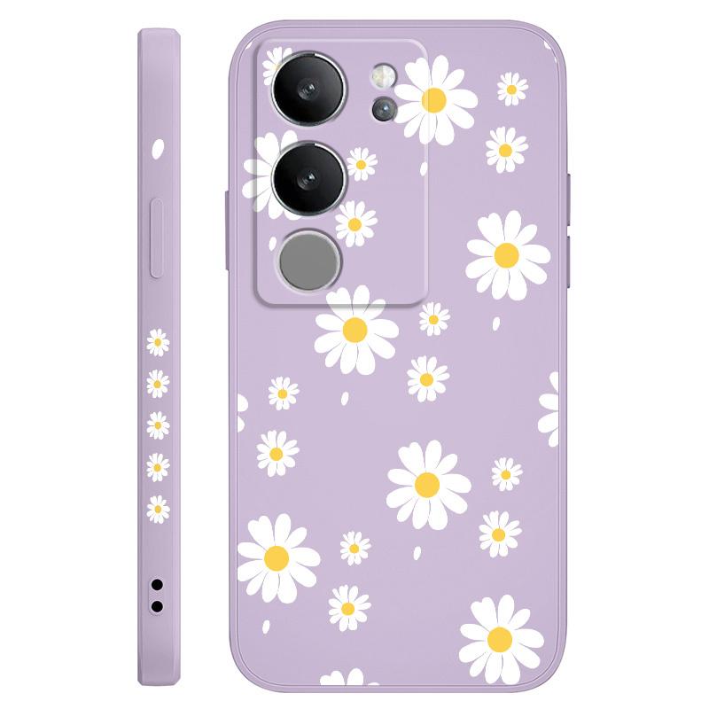 Daisy Petals Phone Case For VIVO V50 V40 V30 V29 V29E V27 V27E V25 V25E V23 V23E V21 V20 Y20 Y12 Y21 Y22 Y50 Y35 Y76 Pro 4G 5G