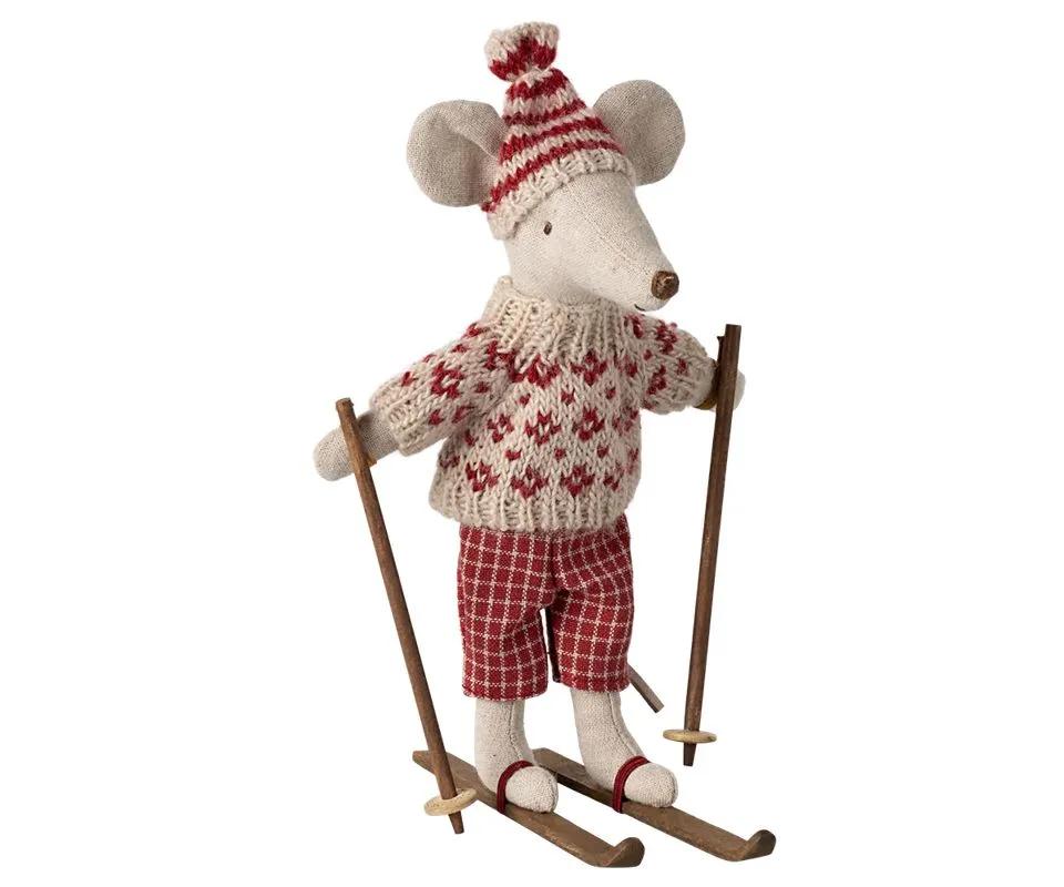 

Мягкая игрушка Winter Mouse Mum в виде мышки с лыжным комплектом