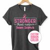 Stronger Than Cancer Shirt, Custom Awareness Tee, Personalized Ribbon Color