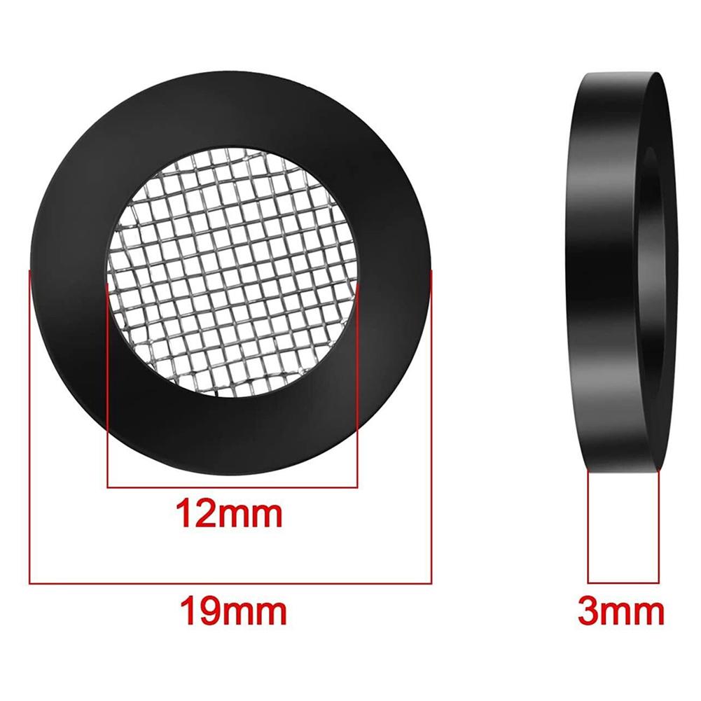 20 Pcs Hose Rubber Washer Seal O Ring Hose Gasket Filter Net Mesh For Shower Head Stainless Steel For 1/2 Inch Tap Head Parts