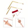 3/4pcs 99.9% Copper Detector Rod Metal Detector Rod With Pendulum Pendant For Treasure Hunting Divination Tools