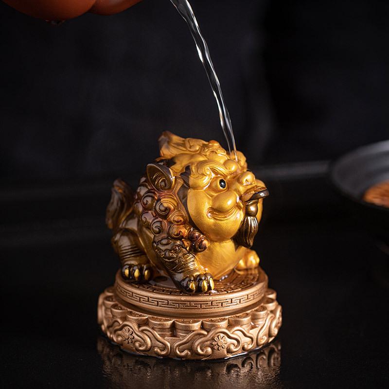 Pixiu-Color Changing Tea Pet Decoration  Can Nourish Times  Bring Fortune  Play Tea Ceremony  Kung Fu Tea Set Decoration  Boutiq