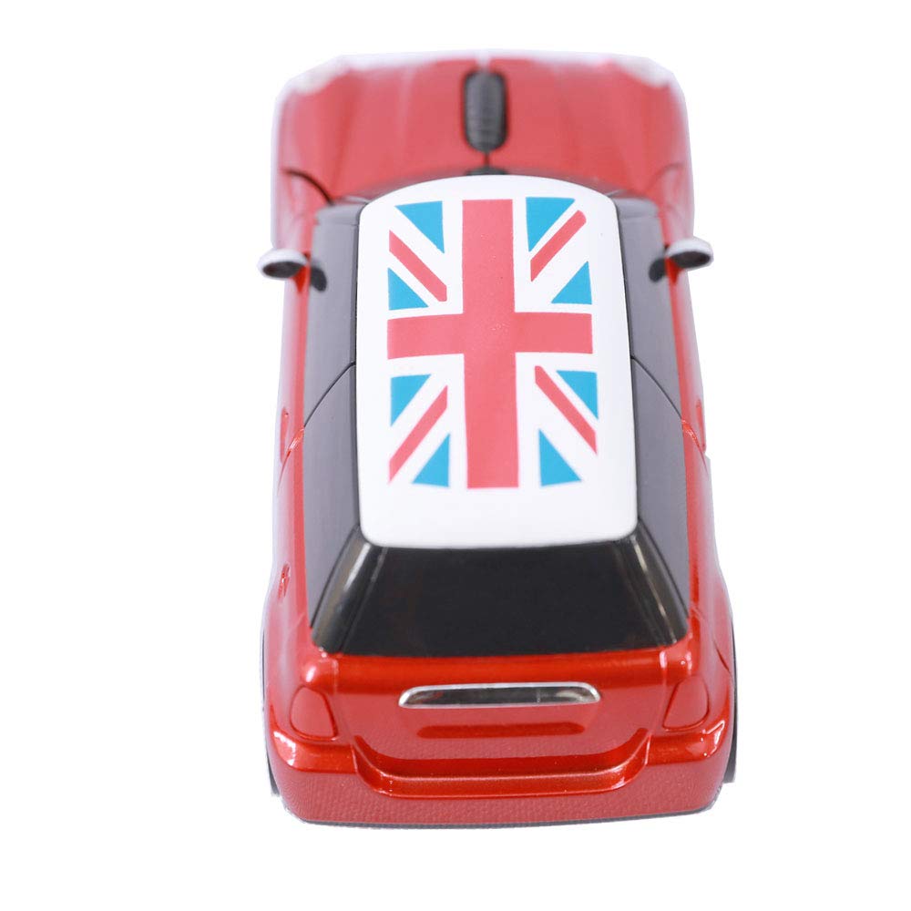 Kamouse Kabellose Auto Super Süße USB Computer Optische Gaming Maus mit Mini Empfänger für und Rote Maus, Autoförmig PC, Notebook, Windows,