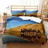Camel King Queen Duvet Cover Tropical Desert Animals Bedding Set Lovely Wildlife Quilt Cover 2/3pcs Polyester Comforter Cover