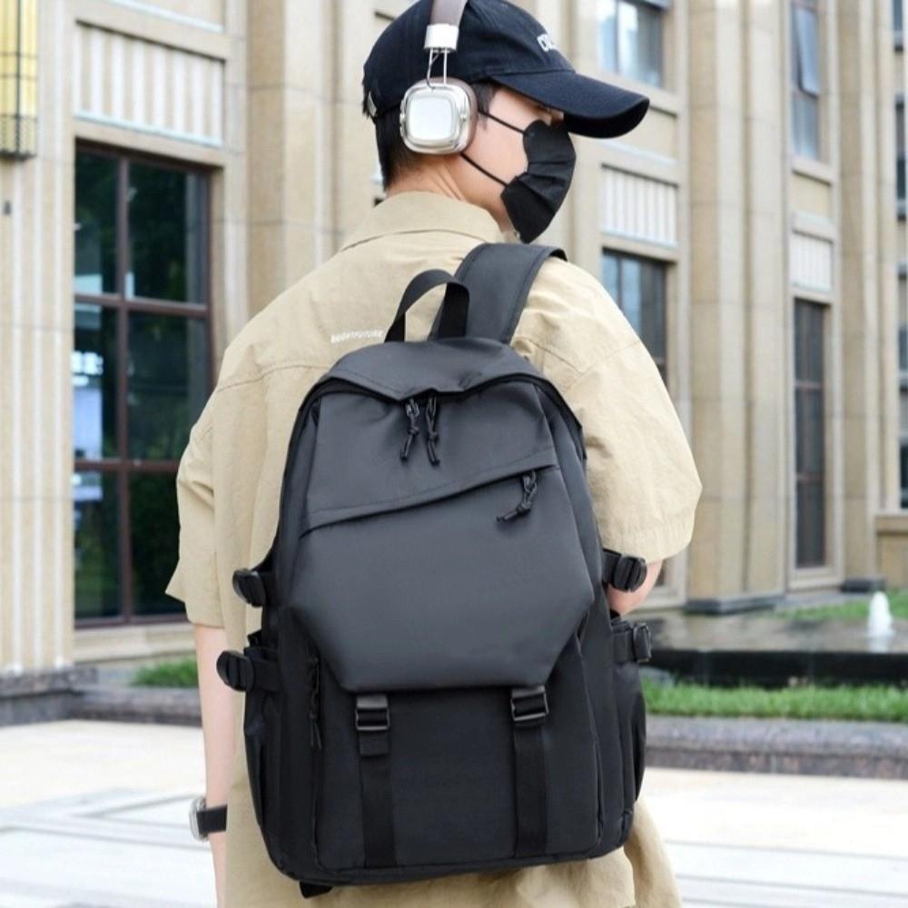 Multi Pocket Business Backpack Wear-resistant Large Capacity Bag Versatile School Bag Students Use