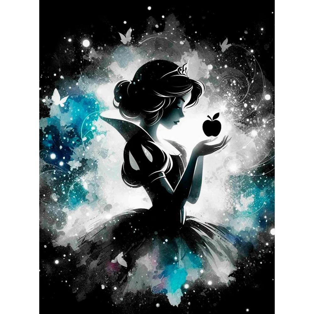 Prinzessin Diamantmalerei Kits Frozen Schneewittchen Heimdeko Vollrunde Diamantmosaik Stickerei Kreuzstich Geschenk