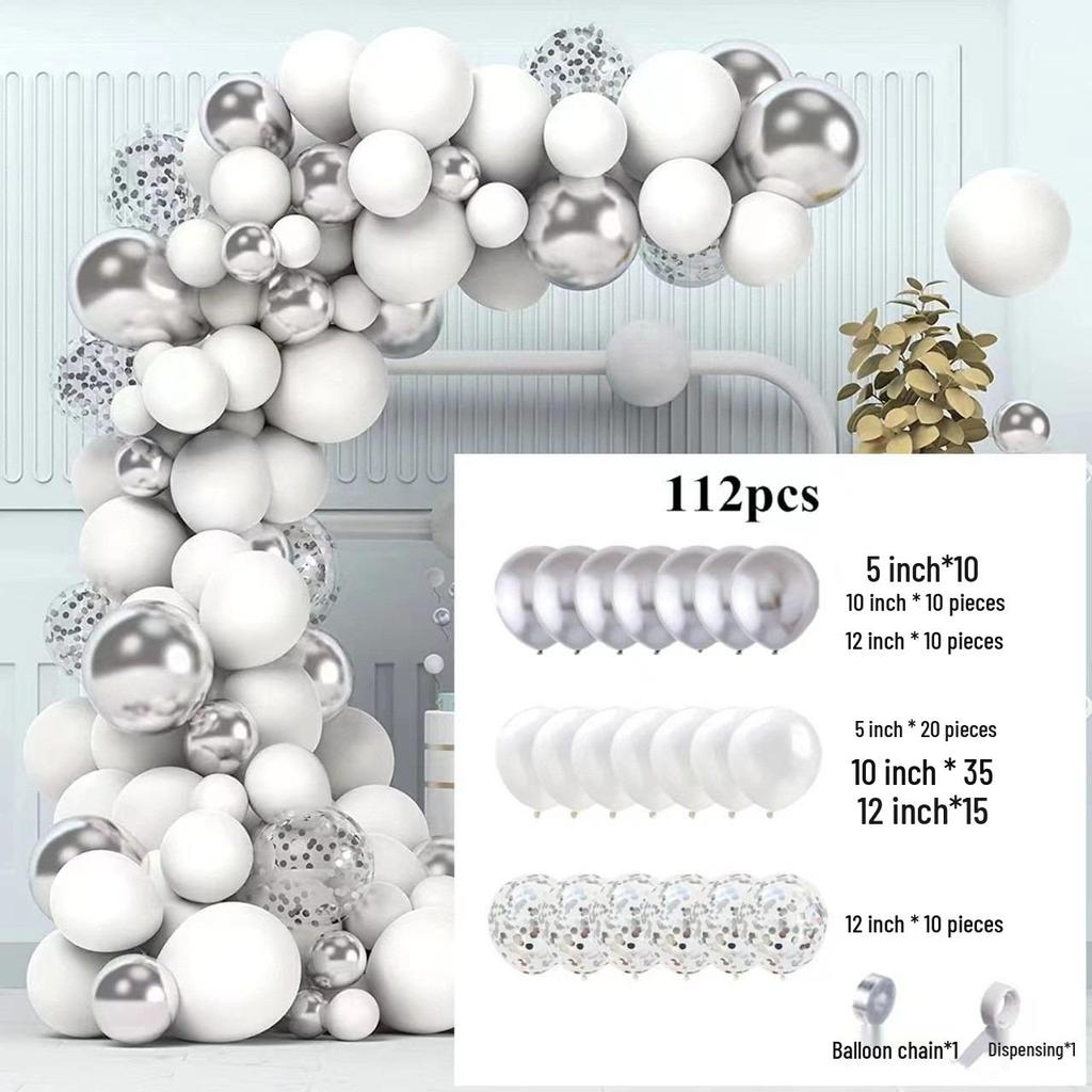 Elegant Birthday and Wedding Balloon Set - High-End Latex and Arch Decorations for Special Occasions