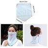 Ice Silk Mask Summer Breathable Mesh Cycling UV Protection Bandana Mask Moister Wicking Outdoor Neck Gaiter Women Face Cover