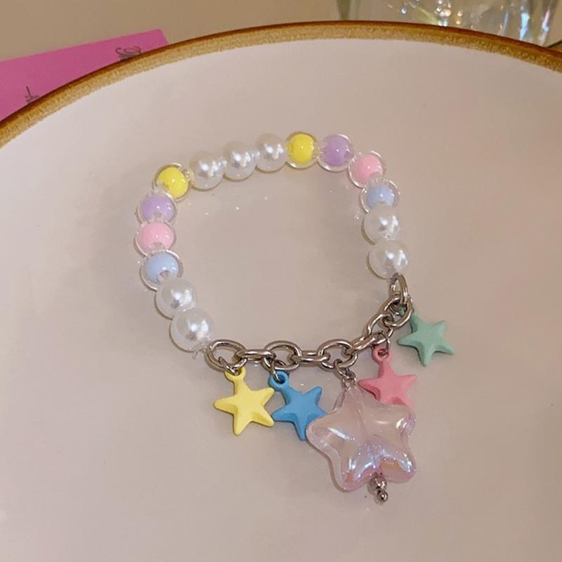 Bohemian Beaded Bracelet Summer Five-Pointed Star Necklace Hawaii Beach Necklace Jewelry Suitable for Ladies and Girls