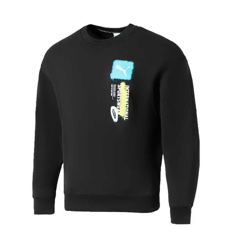 Puma Sweatshirts Men's Black Crew Neck Moderate Regular 536303-01