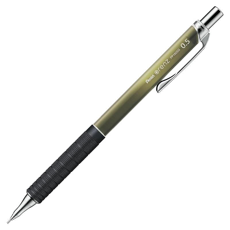 

Pentel mechanical pencil Orens metal grip limited 0.5mm khaki green XPP1505G2-L4
