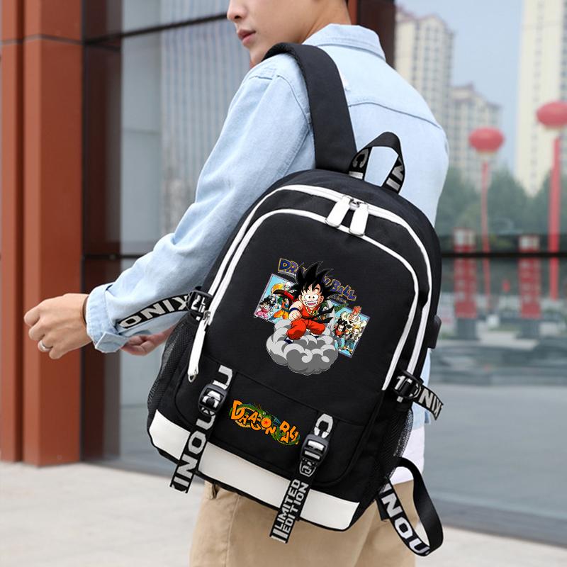 Rucsac din pânză Anime Dragon Ball Rucsac imprimat pentru fată băiat cadou Back To School Bookbag bărbați femei geantă de călătorie Mochila