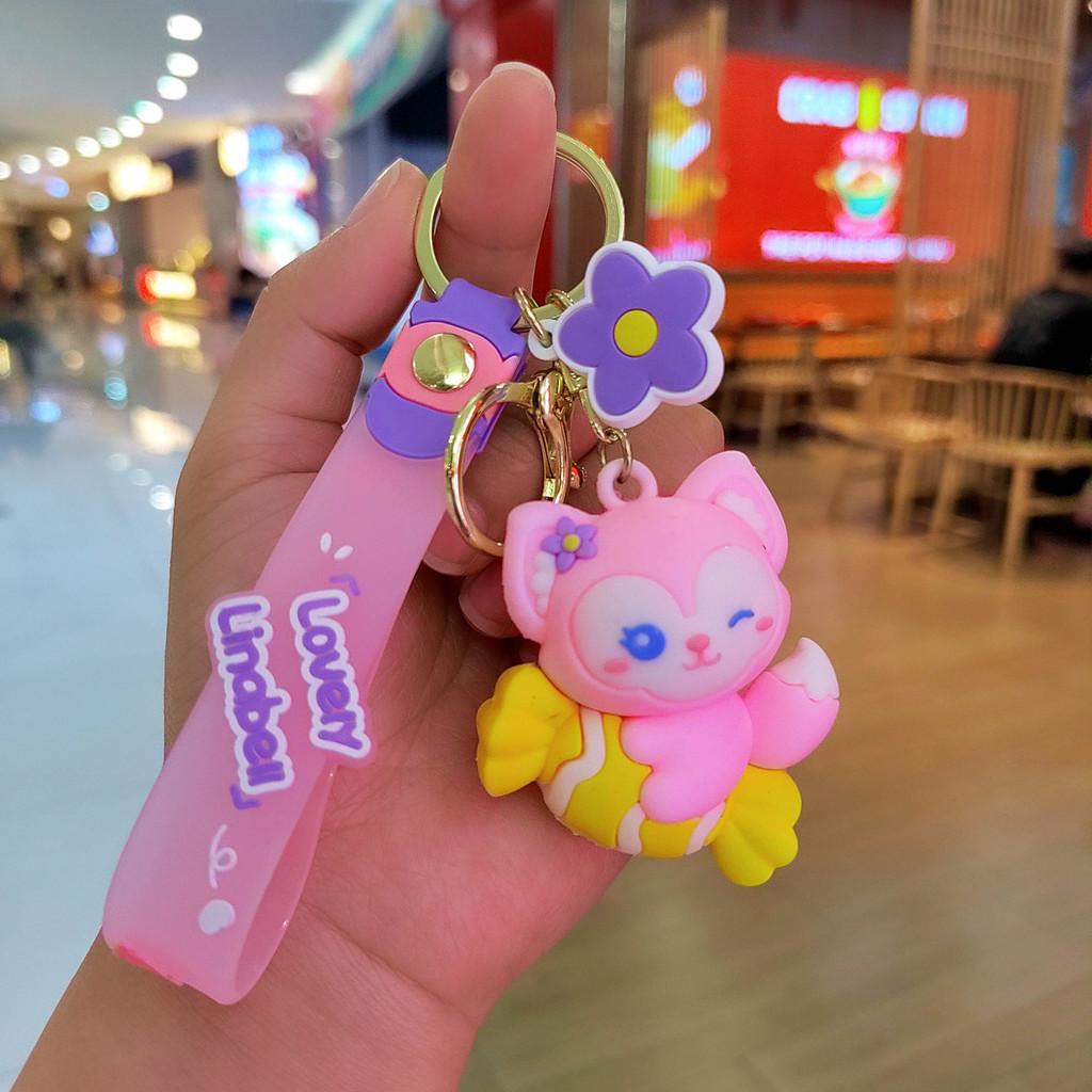 Fun And Whimsical Silicone Fox Keychain Car Accessory Or Charm Bag