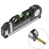 Laser Level Multipurpose Line Laser Leveler Tool Cross Line Lasers With 8FT 2.5M Standard Measure Tape And Metric Rulers