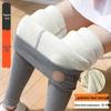 Women's Fleece-Lined Leggings, Plus Size, Thick Lamb Fleece Pants for Autumn and Winter - Warm, Thickened Cotton, Outdoor Wear.