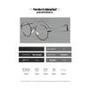 Luxury Metal Frame Photochromic Myopia Glasses Women Men Fashion Large Frame Color Changing Near Sight Eyeglasses UV Protection