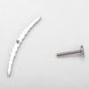 Titanium Piercings Long Arc Multiple CZ Inlaid Internally Threaded Flat Ear Cartilage Labret Ear Studs Piercing Jewelry