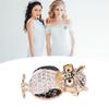 Spectacles Owl Brooch Alloy Rhinestone Cute Animal Brooch for Women Girls Festival Jewelry Gift